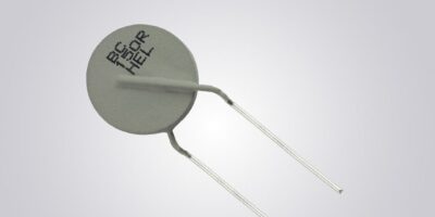 High energy inrush current limiting PTC thermistors