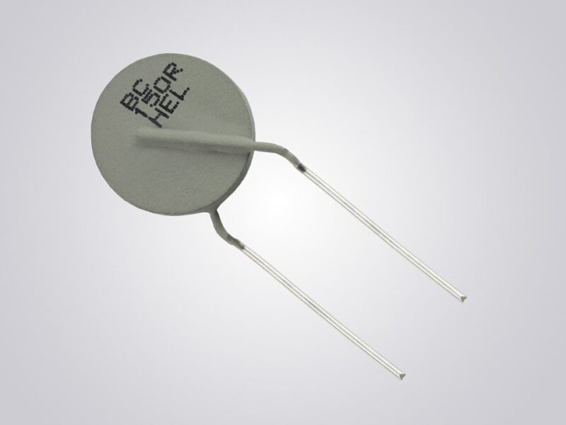 High energy inrush current limiting PTC thermistors