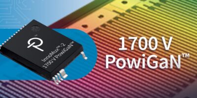 1700-V GaN switcher IC replaces SiC in power supply applications