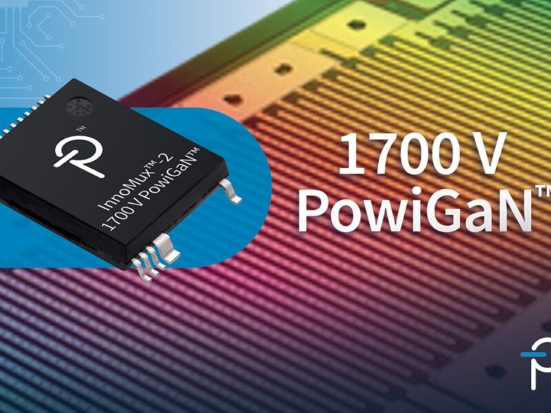 1700-V GaN switcher IC replaces SiC in power supply applications