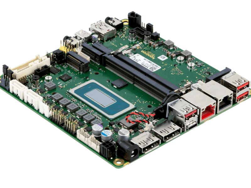 Carte mère avec processeurs Intel Core Ultra et NPU intégré pour l’accélération de l’IA