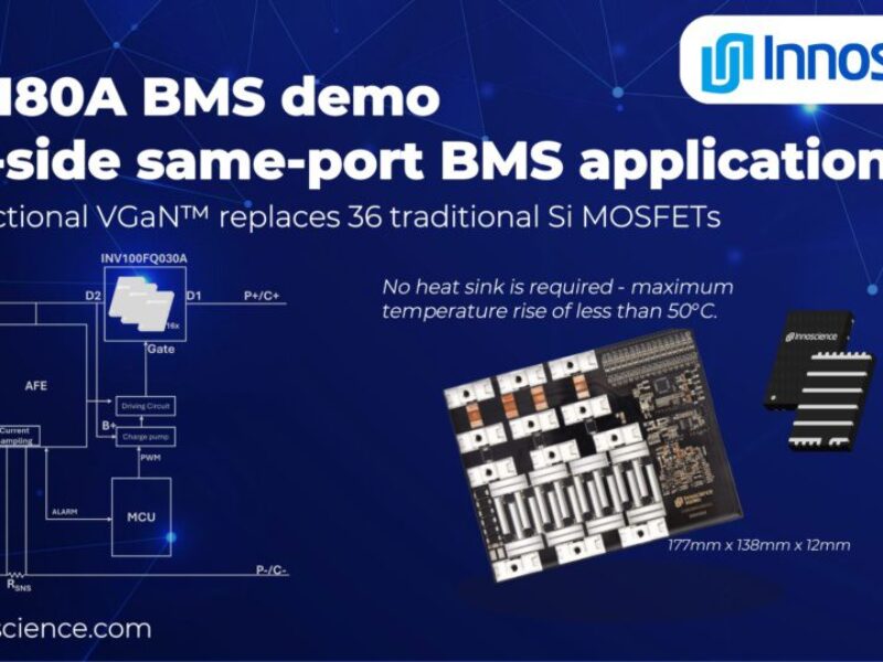 Solutions BMS basées sur la technologie VGaN bidirectionnelle à 100 V
