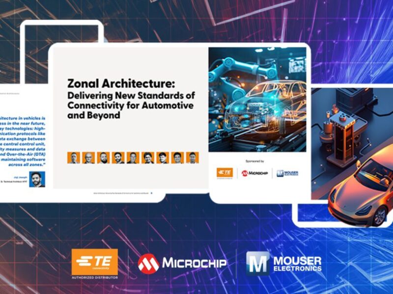 Livre numérique de Mouser, TE Connectivity et Microchip Technology sur l’architecture zonale dans le secteur de l’automobile