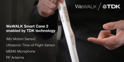 TDK technologies and WeWalk empower accessibility with AI-powered smart cane