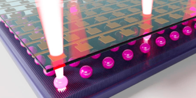 Developing printable droplet laser displays