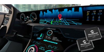 Touchscreen controllers support large, curved automotive displays