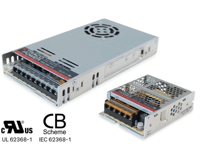 TXN series – Metal enclosed AC/DC power supplies from 30 to 800 watt for cost sensitive applications