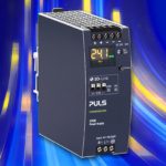 DIN rail power supply adds IO-Link interface and display