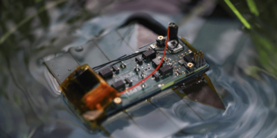 A miniature flatworm robot