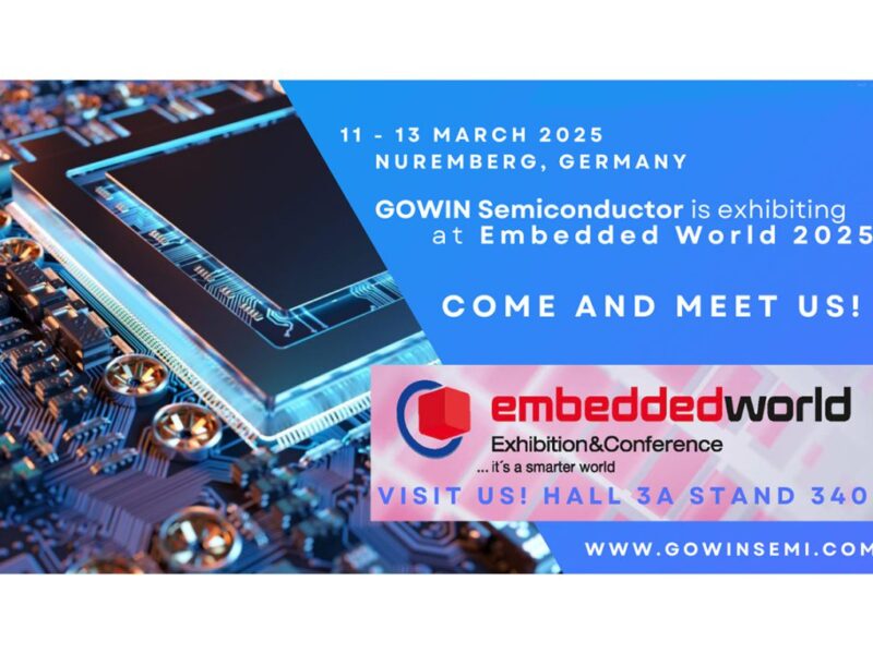 GOWIN to demo FPGA-based designs at Embedded World