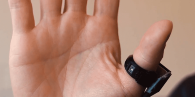 Microsonar technology allows real-time track finger-spelling