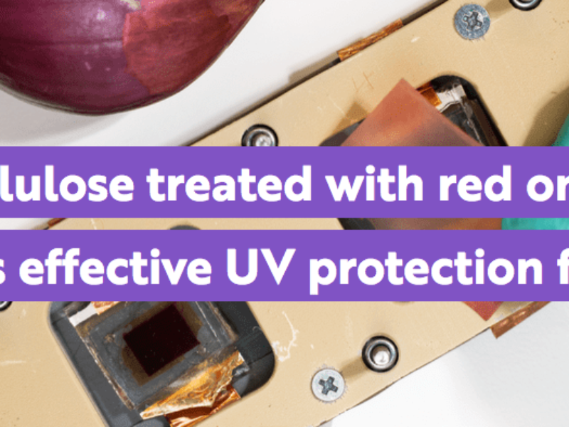 Solar Cell UV protection? Use Red Onions!