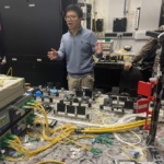 First quantum network video call