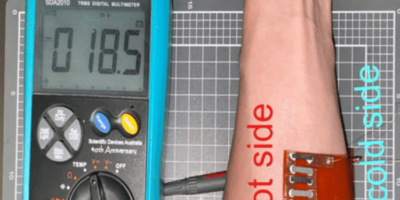 Flexible semiconductor is thermoelectric generator