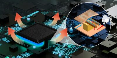 Steam cooling embedded in hot chips