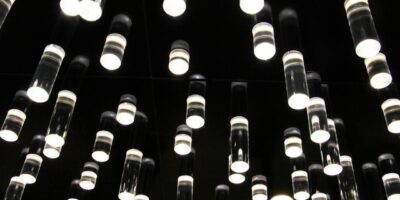 First LED with nano-engineered Eu3+-based phosphor