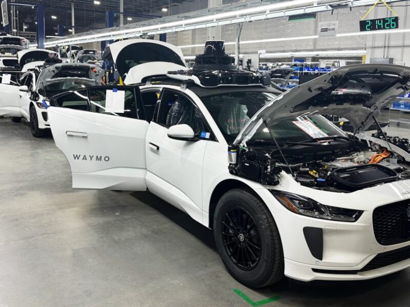 Vehicles drive themselves off the production line