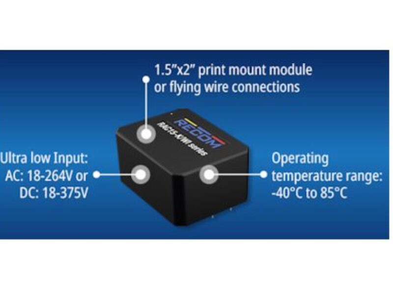 Modules d&rsquo;alimentation CA/CC de 15 W offrant la plus large plage d&rsquo;entrée du marché
