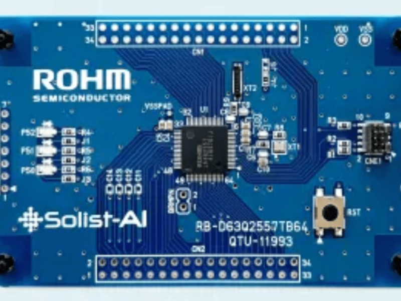 Three layer AI neural network for on-chip microcontroller training