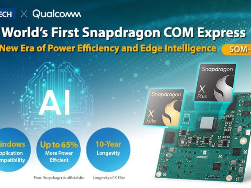 Advantech SOM-6820 : un module COM Express compact pour l’IA en périphérie, propulsé par Snapdragon X-Elite