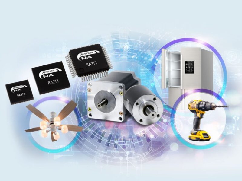 Renesas dévoile les microcontrôleurs RA2T1, optimisés pour les applications à moteur unique