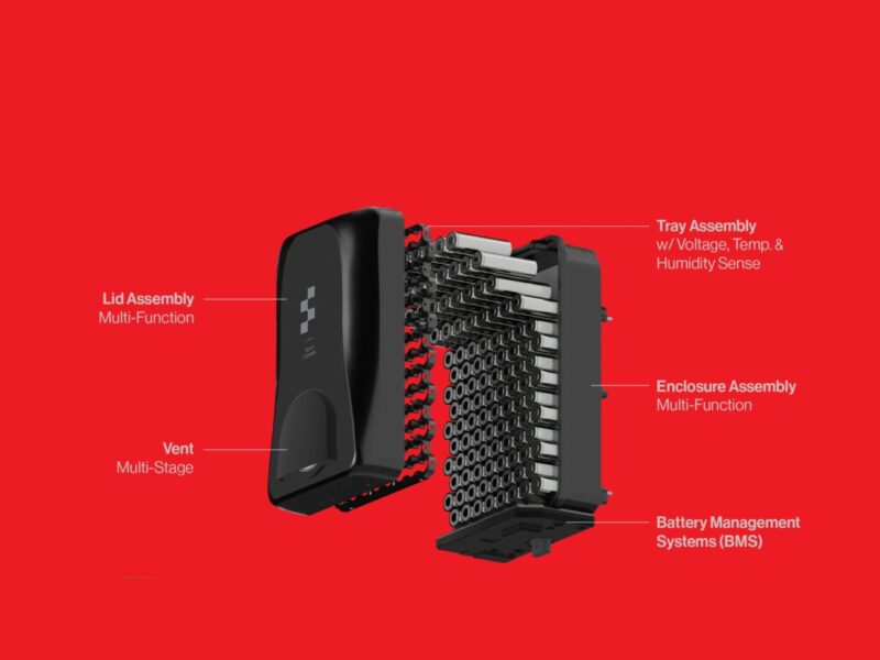 Structural battery boost for humanoid robot