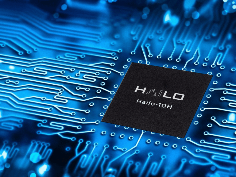 Nouvel accélérateur d&rsquo;IA Hailo-10H avec IA générative sur puce