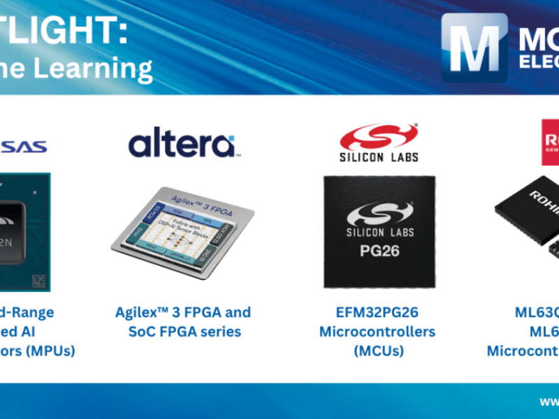 Mouser renforce son offre en IA embarquée avec de nouvelles solutions processeur et accélérateur pour le machine learning