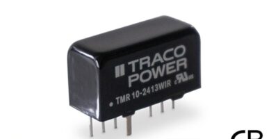 Série TMR 10WIR : Convertisseur compact CC/CC 10 W approuvé pour l’industrie ferroviaire avec plage de tension d’entrée large de 4:1