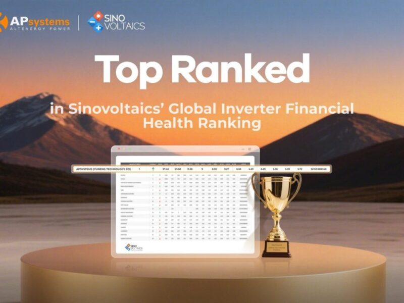 APsystems tops global inverter bankability ranking in Sinovoltaics 2025 report