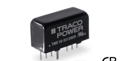 TMR 10WIR series – Compact 10 Watt railway approved DC/DC converter with wide 4:1 input voltage range