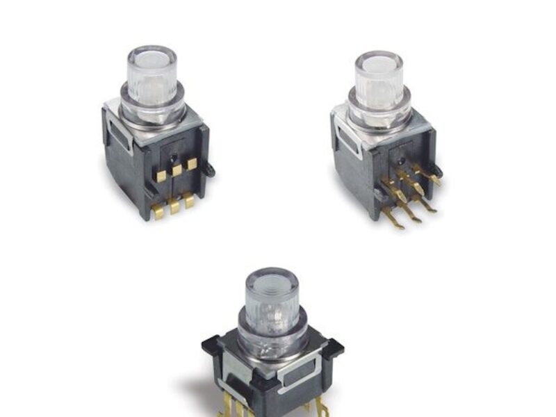 Interrupteur tactile éclairé compatible avec refusion avec SPDT et longue course