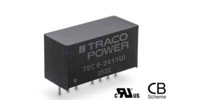 Convertisseurs Traco Power CC/CC 6 watts compacts, plage de puissance ultra-large de 8:1