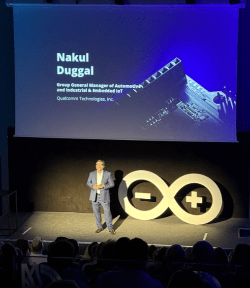 Nakul Duggal speaks at Arduino event in Turin