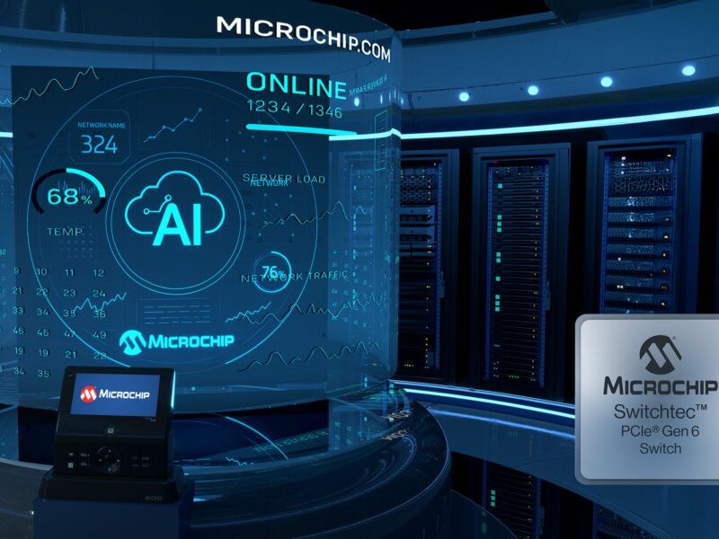 Microchip lance le premier switch PCIe Gen 6 en 3 nm pour les infrastructures IA modernes