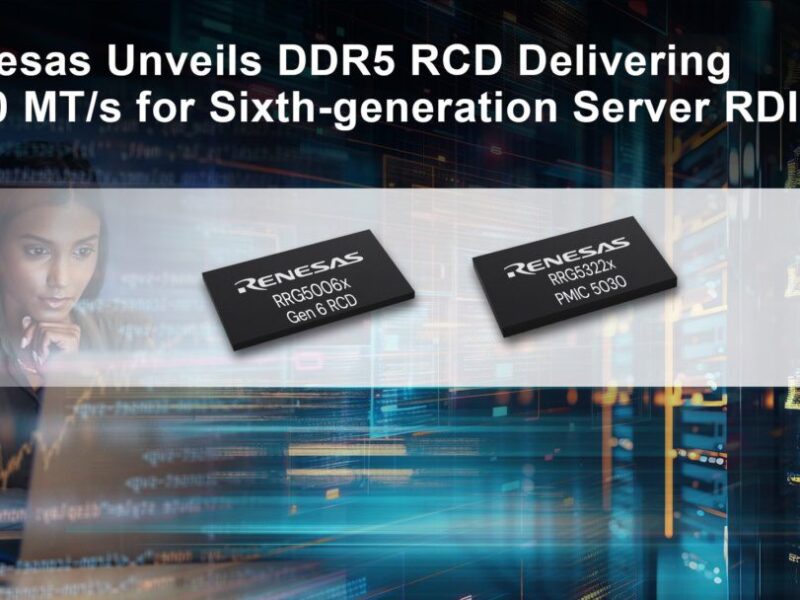 Renesas breaks 9600 MT/s barrier with Gen6 DDR5 RCD