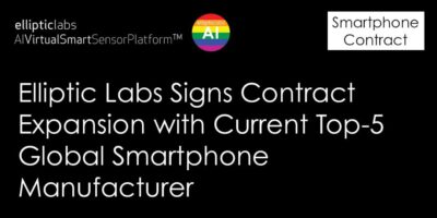 Elliptic Labs expands AI sensor deal with top smartphone OEM