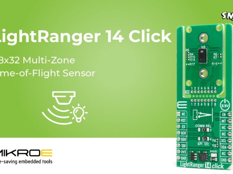 MIKROE’s LightRanger 14 Click brings dToF-based 3D sensing to rapid prototyping