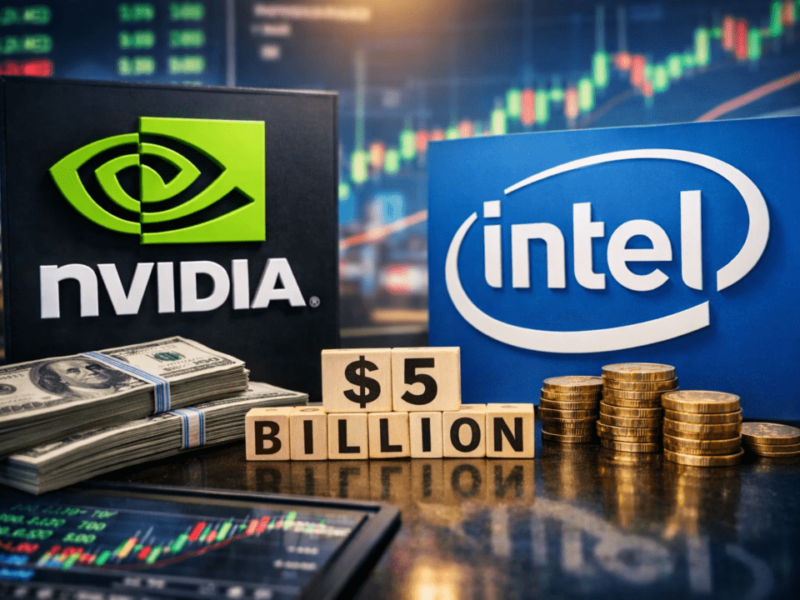 Nvidia investit 5 milliards de dollars dans Intel