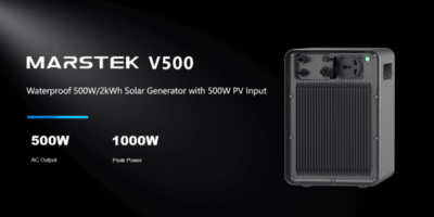 CES 2026 : MARSTEK dévoile la V500, une batterie solaire portable IP65 conçue pour l’extérieur