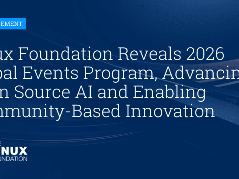 Linux Foundation pushes open source AI with expanded 2026 events program