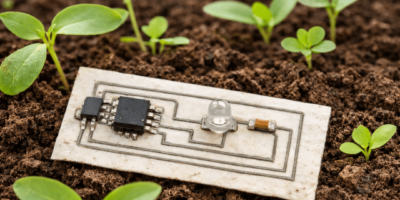 Biodegradable PCB targets short-lifetime electronics