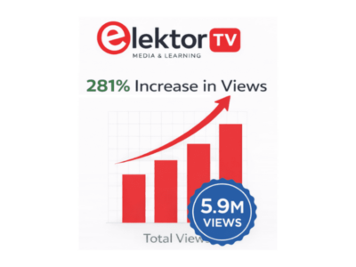 Engineering the future: Elektor TV reports 5.9 million views, unlocking new opportunities for electronics partners