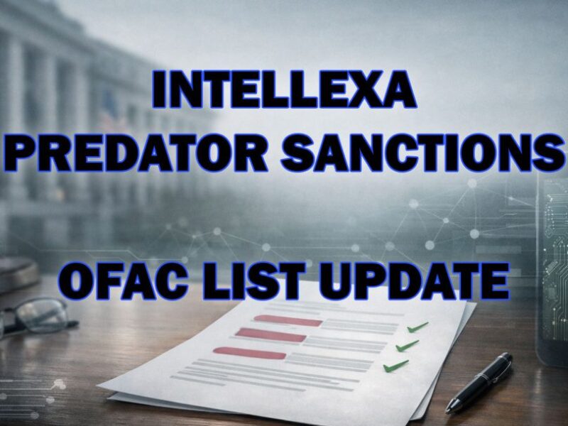 Intellexa executive delisting as US lifts Predator sanctions