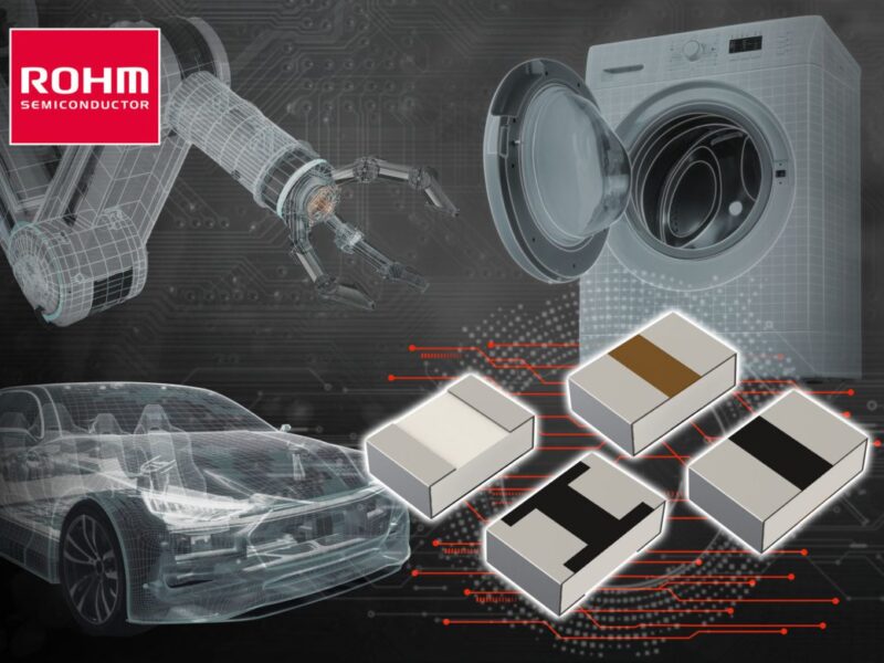 ROHM établit un nouveau standard avec ses résistances de shunt UCR10C, les plus puissantes de l’industrie en format 2012