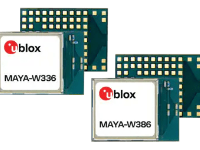 Modules Wi Fi 6/6E & Bluetooth 5.4 MAYA W3 de u-blox pour l’industrie, le smart building et le médical