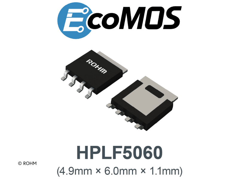 Automotive MOSFET lineup expands with ROHM HPLF5060 package