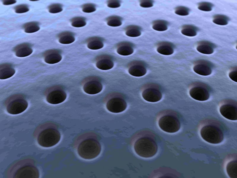 Nanopores developed at imec Image: imec