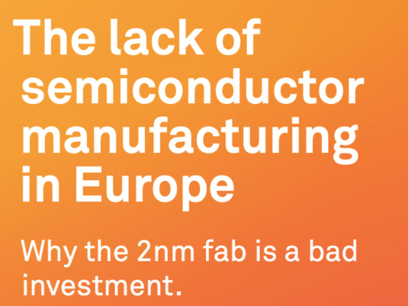The lack of semiconductor manufacturing in Europe