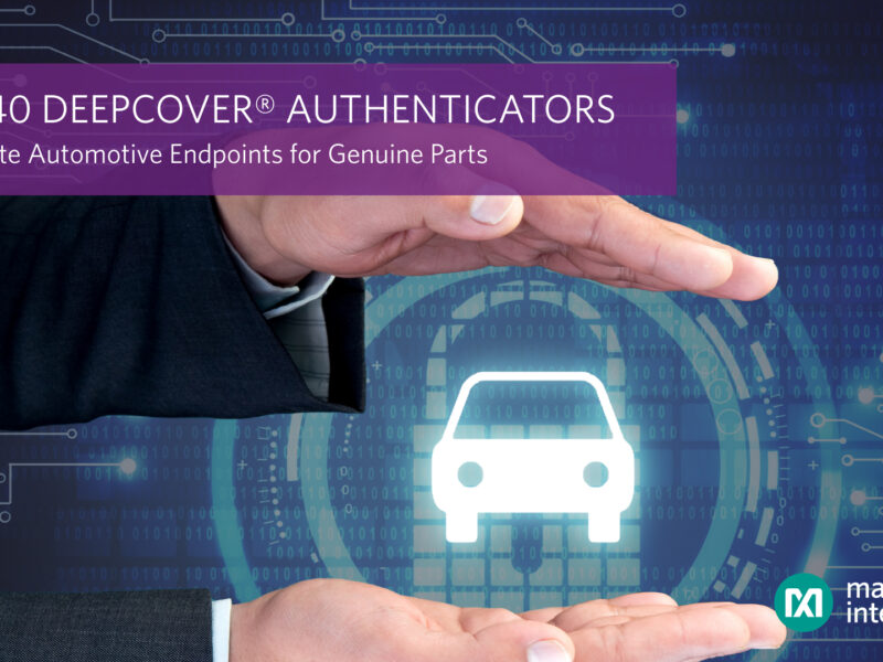 Authenticator chip guarantees origin of electronic car components